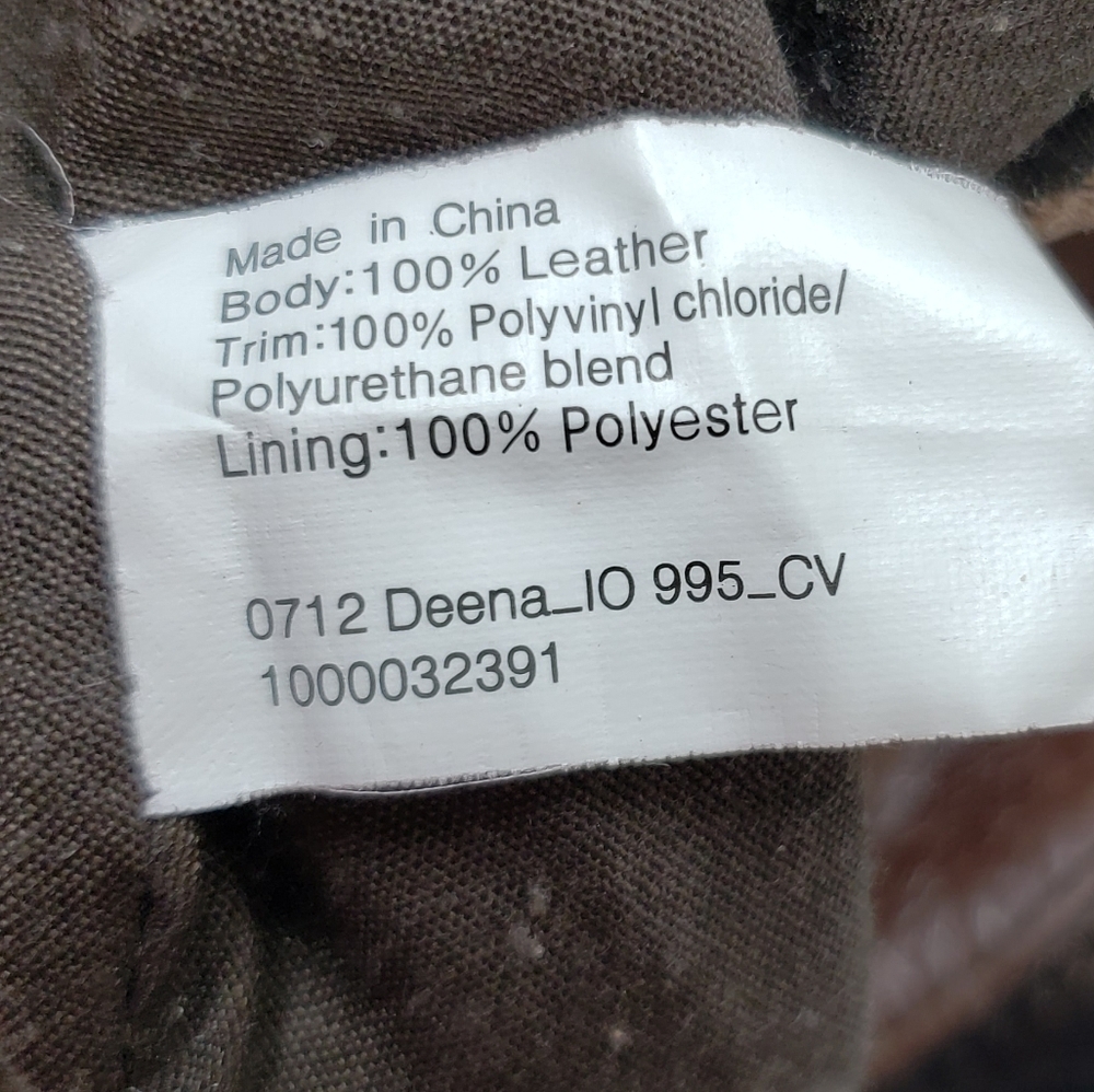 The Sak Deena Leather Crossbody Hobo Bag Foldover Multi Texture Shimmer - Picture 11 of 16